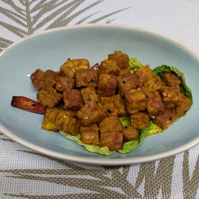 Foto do prato “Spicy Tempeh”