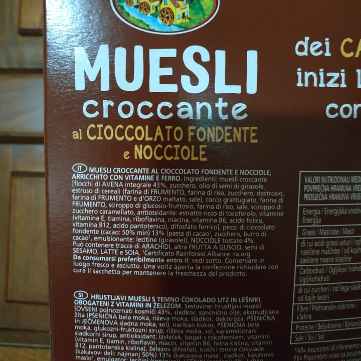 photo of Tre Mulini Muesli croccante al cioccolato fondente shared by @rcccll on  22 Mar 2022 - review