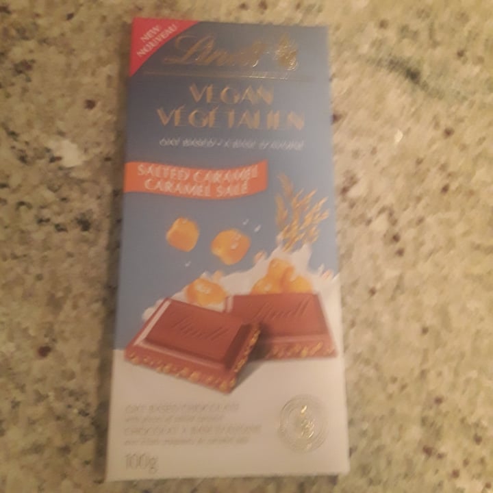 photo of Lindt vegan salted caramel shared by @kavegan08 on  18 Oct 2022 - review