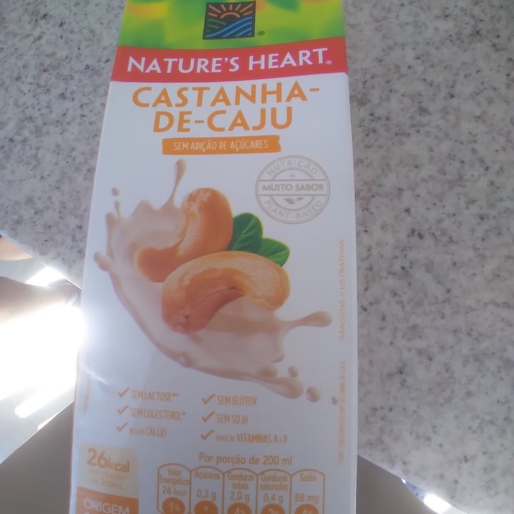 review photo of Nature's Heart Bebida de castanha de caju shared by @andreagarcia on 05 Jul 2022 - review