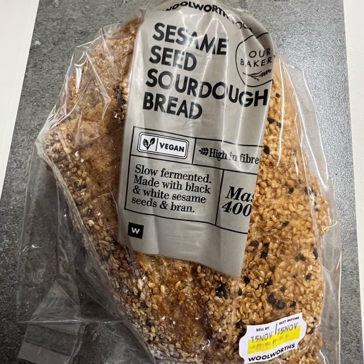 photo of Woolworths Food Sesame Seed Sourdough Bread shared by @ftc on  19 Nov 2022 - review