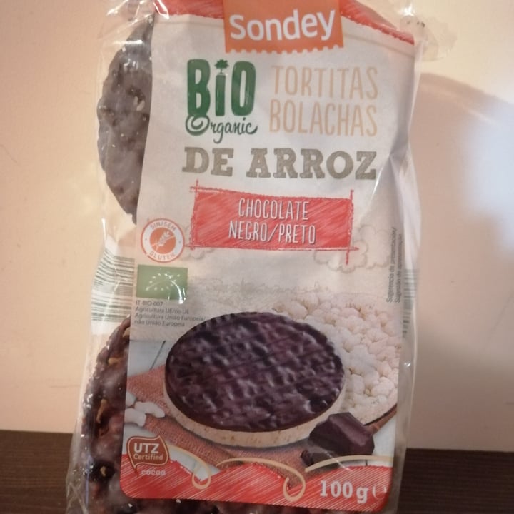 photo of Sondey Tortitas de arroz con chocolate negro shared by @lesempreceibe on  05 Dec 2020 - review