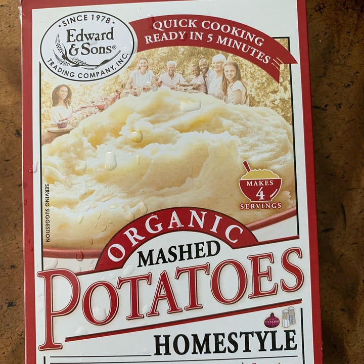 photo of Edward & Sons Organic Mashed Potatoes Homestyle shared by @jeremytheape on  27 Nov 2022 - review