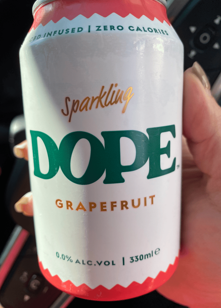 review photo of DOPE Sparkling Grapefruit CBD water shared by @nixx on 18 Jun 2022 - review