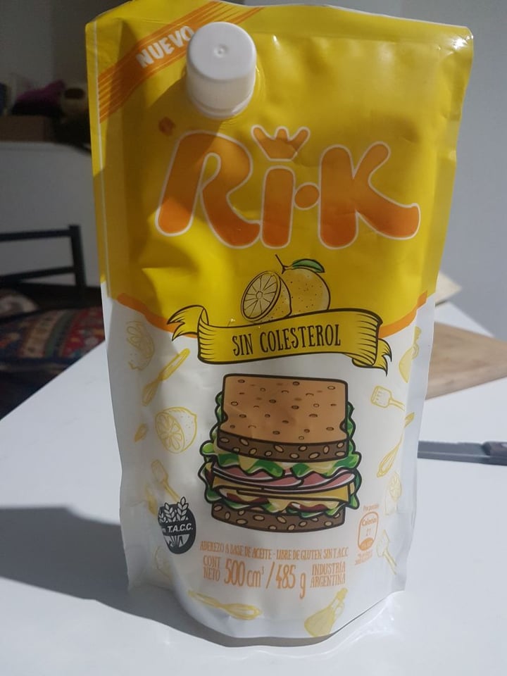 review photo of Ri-k Mayonesa Vegana Sin Colesterol shared by @kirt on 23 Dec 2019 - review