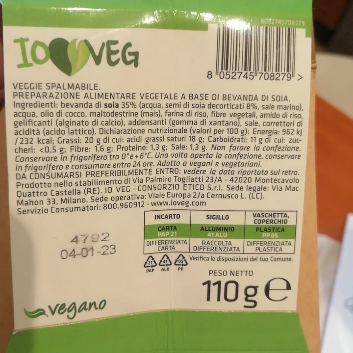 photo of I love veg veggie spalmabile shared by @cadodi on  20 Dec 2022 - review