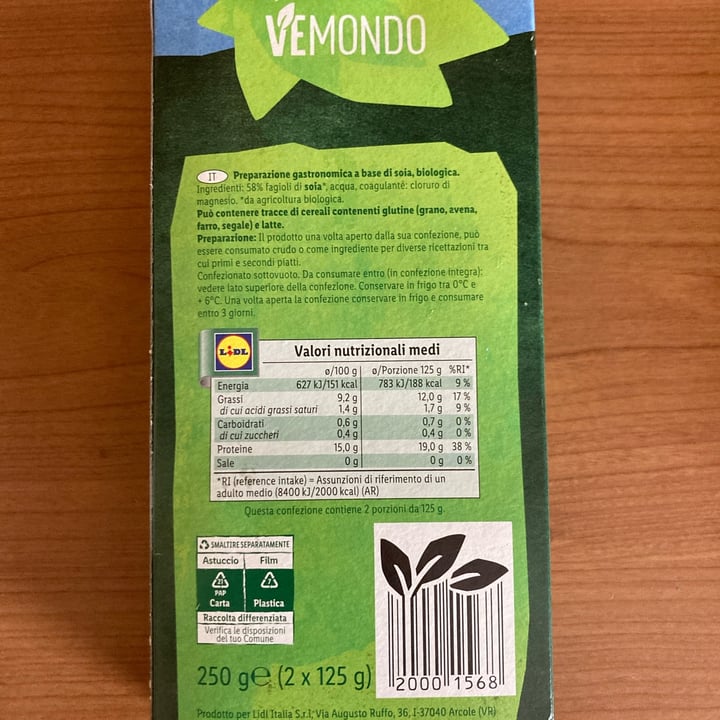 photo of Vemondo  Tofu bio natural shared by @camillag2 on  03 Oct 2022 - review