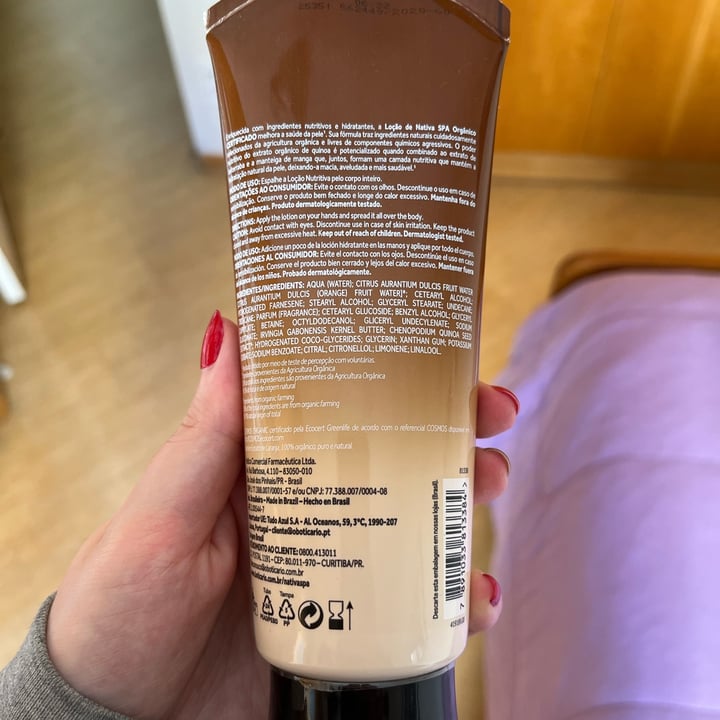 review photo of O Boticário Nativa SPA Loção Nutritiva Extrato Nutritivo De Quinoa Orgânico shared by @biacmuller on 07 May 2022 - review