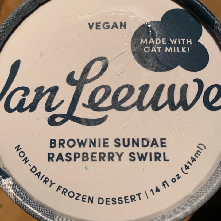 review photo of Van Leeuwen Brownie Sundae Raspberry Swirl shared by @jleesavegan on 07 May 2020 - review