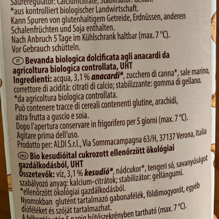 photo of Natur Aktiv Cashew Drink shared by @llisa7 on  26 Mar 2022 - review
