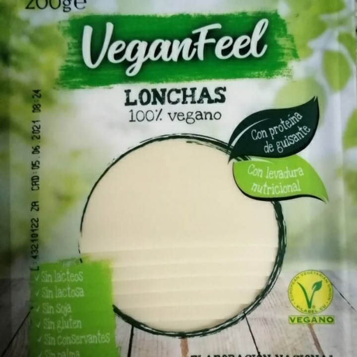 photo of Vegan Feel Lonchas 100% Veganas Queso shared by @paulacg on  20 Feb 2021 - review