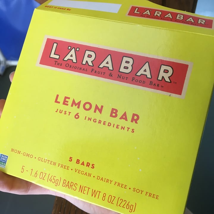 photo of Larabar Larabar Lemon Bar shared by @earthlingab on  08 Oct 2020 - review