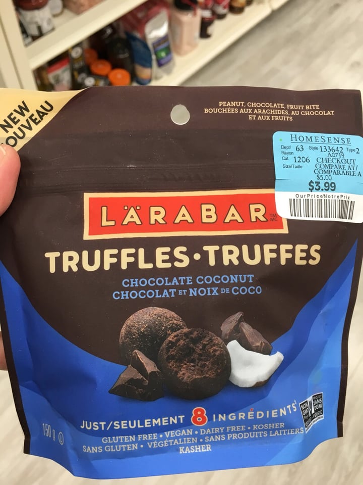 photo of Larabar Chocolate Coconut Truffles shared by @vicucha15 on  07 Sep 2019 - review