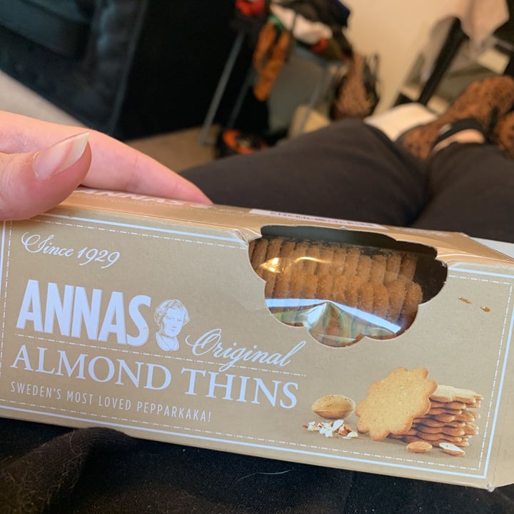 photo of Annas Almond Thins shared by @aimeehowe on  24 May 2021 - review
