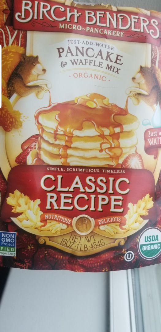 photo of Birch Benders Organic Classic Pancake & Waffle Mix shared by @veganadvovate on  31 Dec 2019 - review