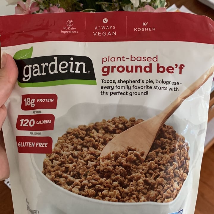 photo of Gardein Plant-based Ground Be’f shared by @kekamattos on  26 May 2022 - review