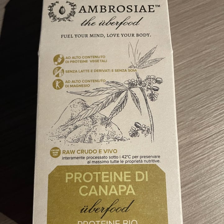 photo of Ambrosiae Proteine Di Canapa shared by @wilmaflinstone on  08 Oct 2021 - review