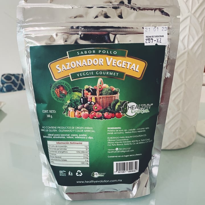 review photo of Healthy Evolution sazonador vegetal sabor pollo shared by @majonieves on 22 Jun 2022 - review