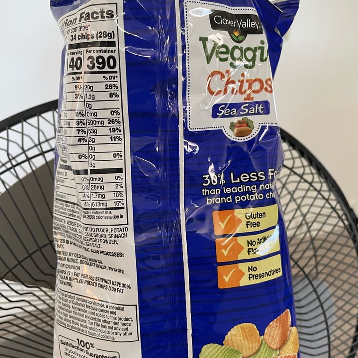 photo of Clover Valley Veggie Chips Sea Salt shared by @caropanfan on  25 Aug 2022 - review