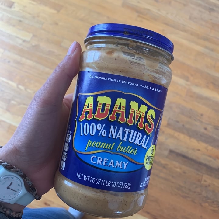 photo of Adams 100% Natural Peanut Butter Creamy shared by @hannahrosenoff on  04 Feb 2020 - review