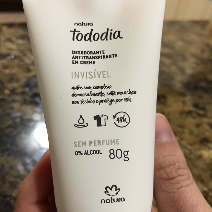 review photo of Natura Desodorante Antitranspirante Em Creme Sem Perfume shared by @guigirardi on 29 Apr 2022 - review
