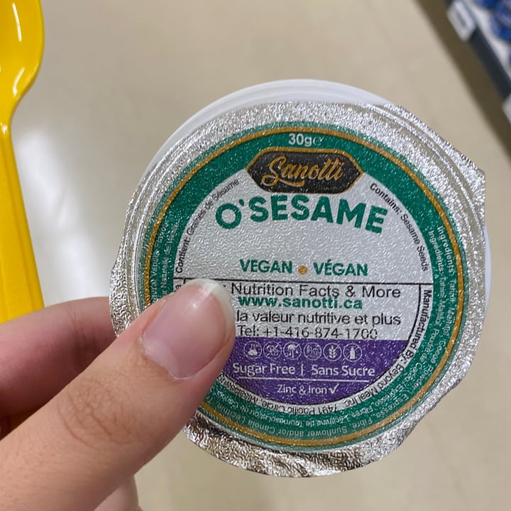 photo of Sanotti O’Sesame Vegan Chocolate Spread shared by @6ixvegan on  17 Sep 2022 - review