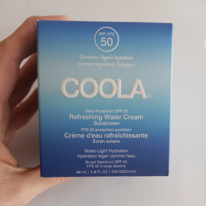review photo of Coola refreshing Water Cream shared by @vegemilie on 29 Jun 2022 - review