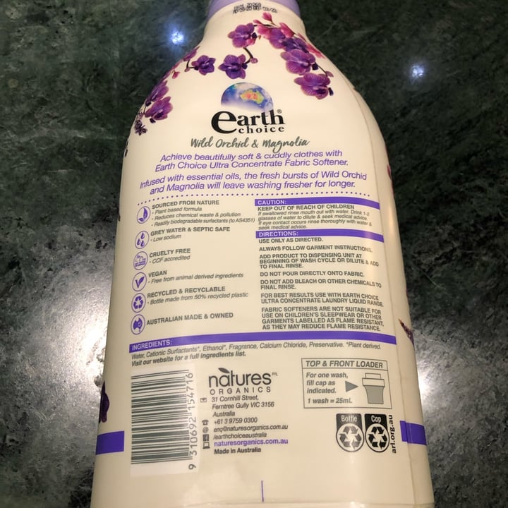 photo of Earth choice Fabric Softener Wild Orchid and Magnolia shared by @farraho on  13 Jan 2022 - review