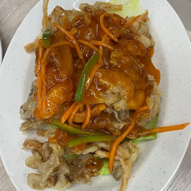 Photo of the dish “Sweet and Sour Crispy Abalone Mushroom”