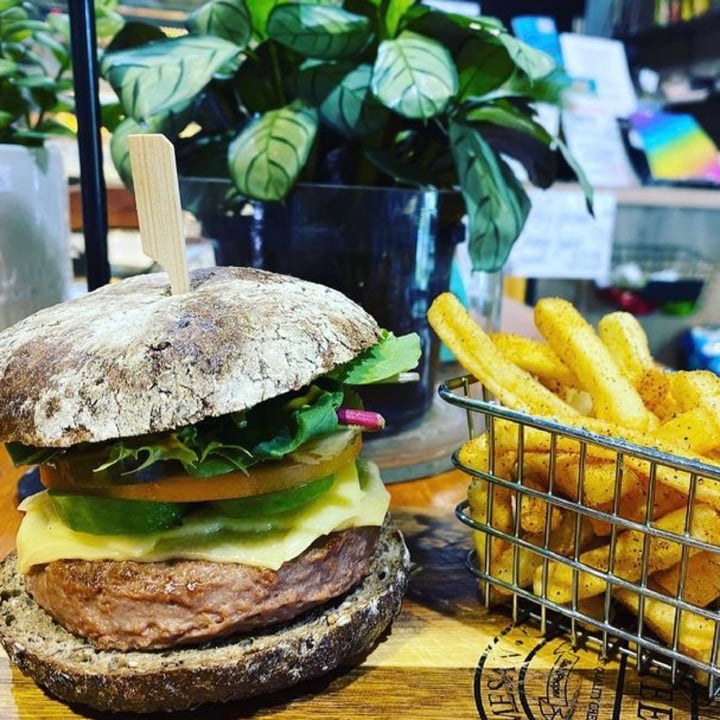 photo of The Healthy Hub Beyond Hub Burger shared by @nourishingwithplants on  07 May 2021 - review
