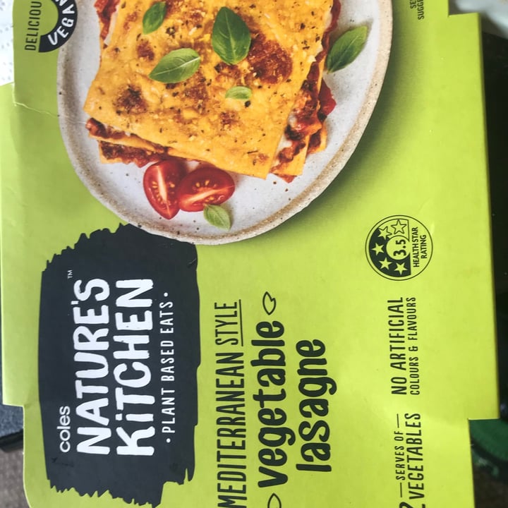 photo of Coles Nature's Kitchen Vegetable Lasagne shared by @kvege on  11 Mar 2021 - review