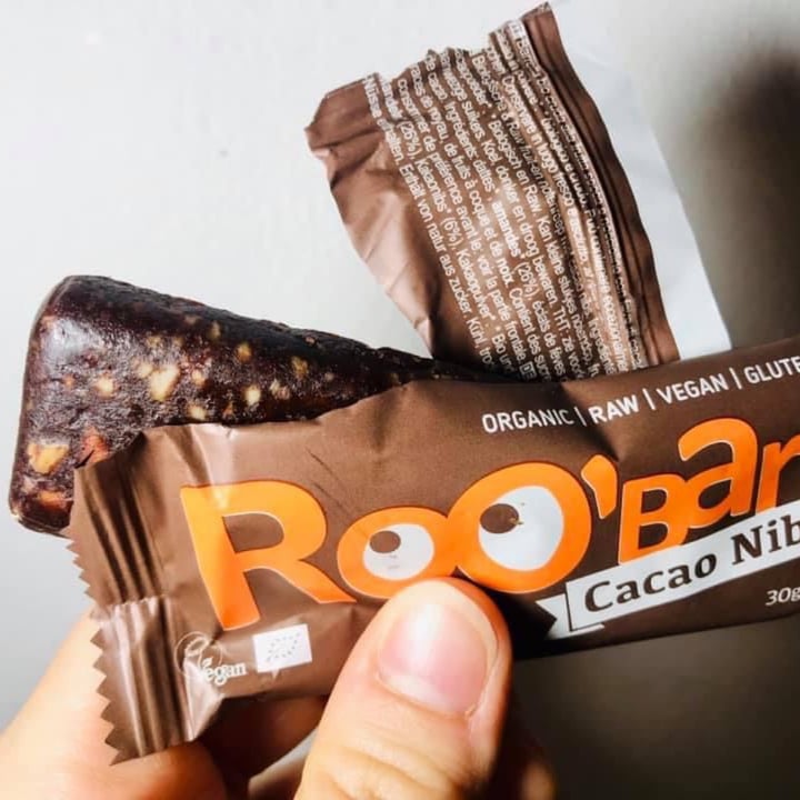 photo of Roo'bar Cacao Nibs bar shared by @giuliavise on  23 Mar 2022 - review