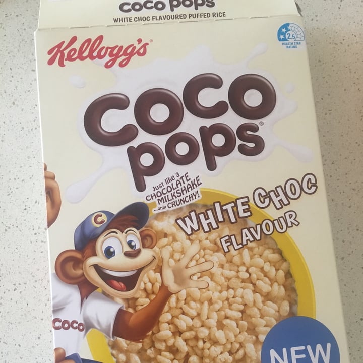 photo of Kellogg's Coco Pops White Chocolate Flavour shared by @veganbabe69 on  05 May 2021 - review