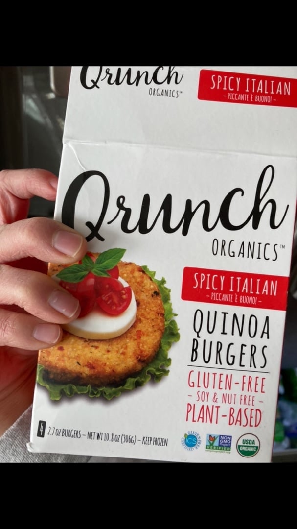 photo of Qrunch Organics Spicy Italian Burger shared by @em3720 on  16 Jan 2021 - review