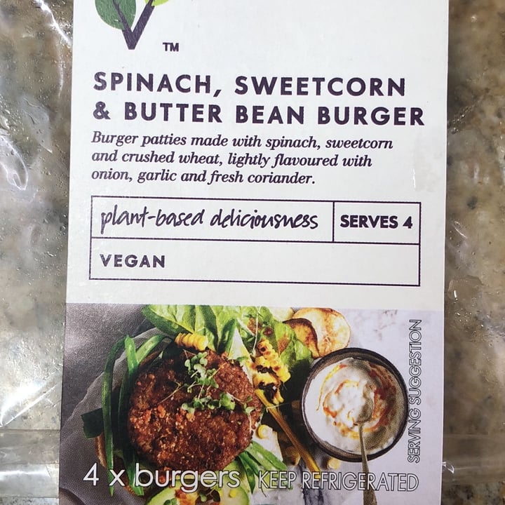 review photo of Woolworths Food Spinach, Sweetcorn & Butter Bean Burger shared by @miavanwyk on 06 Apr 2022 - review