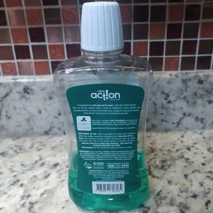 review photo of Ultra action Antisséptico Bucal com Flúor Menta Amazon Herbal shared by @valdirscors on 05 Jul 2022 - review