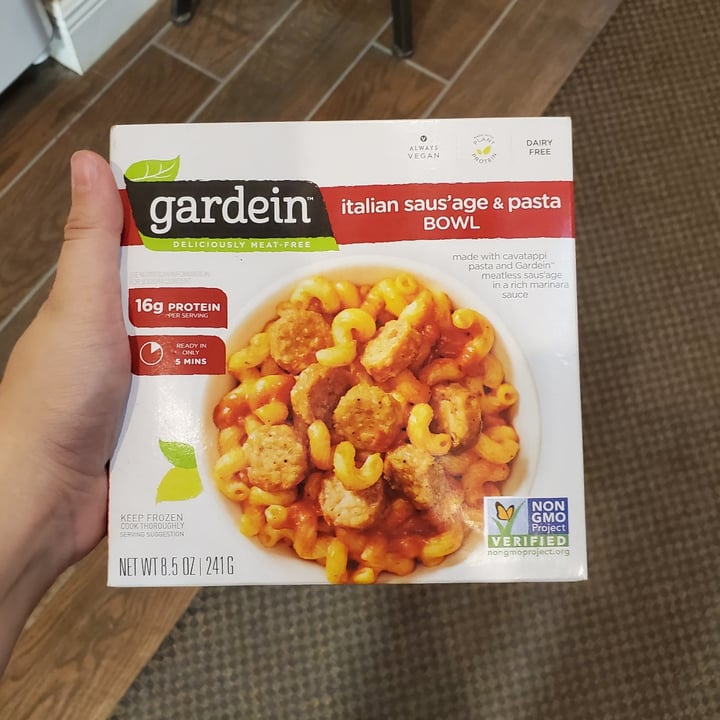 photo of Gardein Italian Saus’age & Pasta Bowl shared by @trippingshadow on  07 Oct 2020 - review