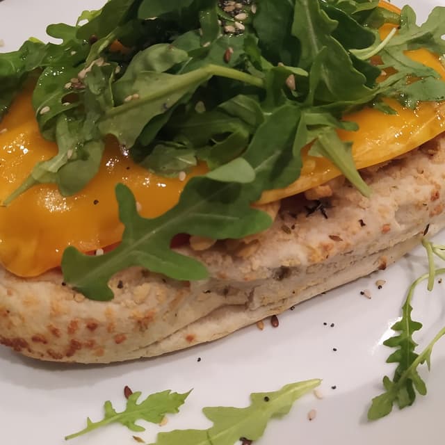 「Focaccia de no pollo」の料理の写真