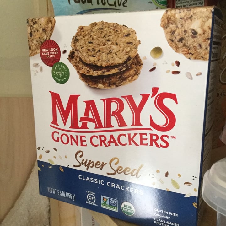 photo of Mary's Gone Crackers Super Seed Classic Crackers shared by @vgnorgngrl on  12 Sep 2020 - review