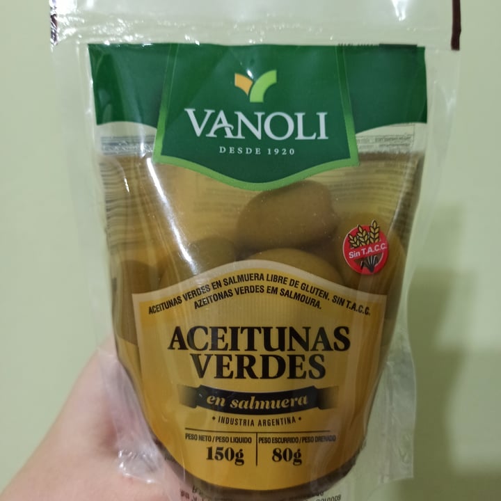 photo of Vanoli Aceitunas verdes en salmuera shared by @mechiv on  21 Jun 2020 - review