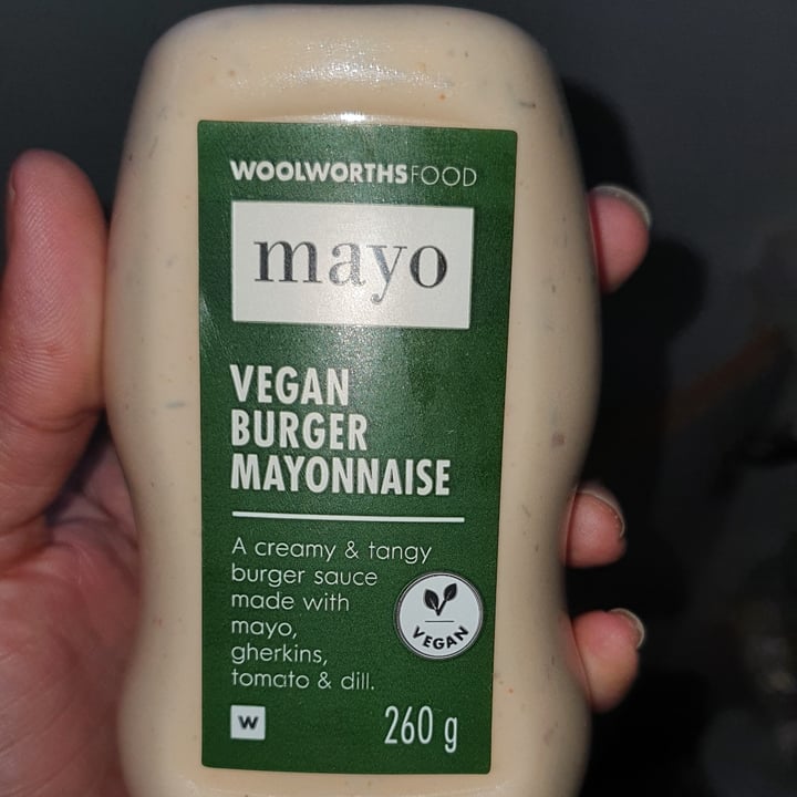 photo of Woolworths Food Vegan Burger Mayonnaise shared by @vnm11 on  15 Oct 2022 - review