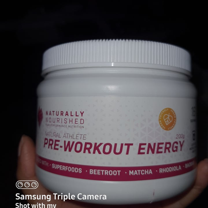 photo of Naturally nourished Pre-workout shared by @creativegan on  10 Dec 2020 - review