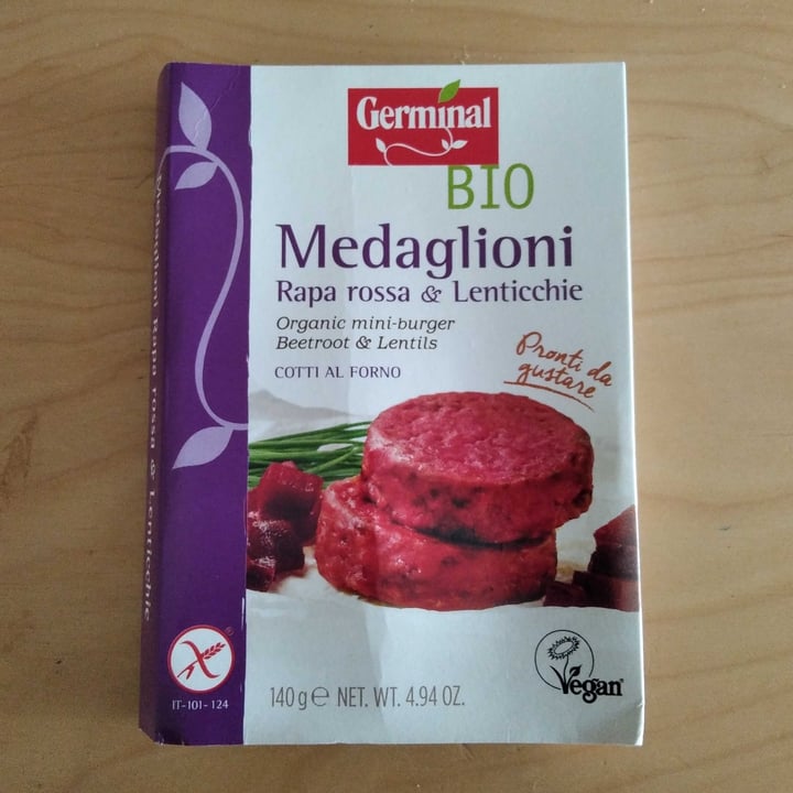 photo of Germinal Bio Medaglioni Di Rapa Rossa E Lenticchie shared by @evagatto on  07 Jun 2022 - review
