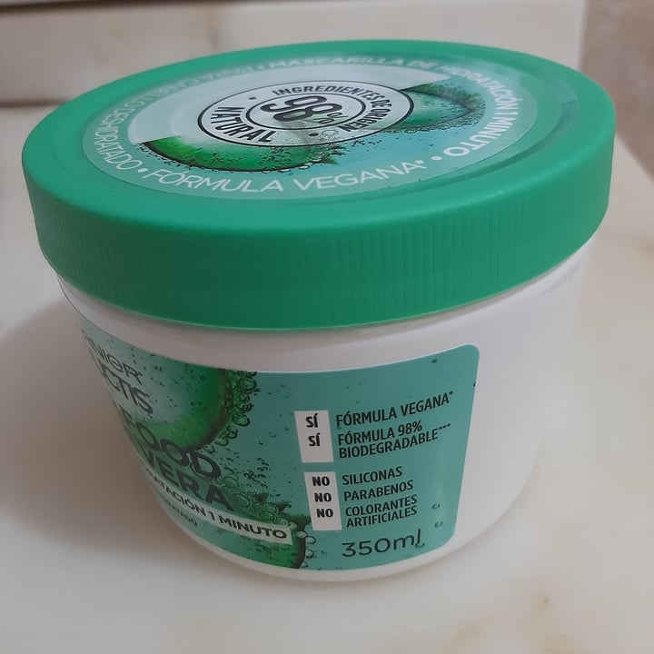 review photo of Garnier Mascarilla de hidratacion 1 minuto con Aloe Vera shared by @ivibartlett on 12 Apr 2021 - review