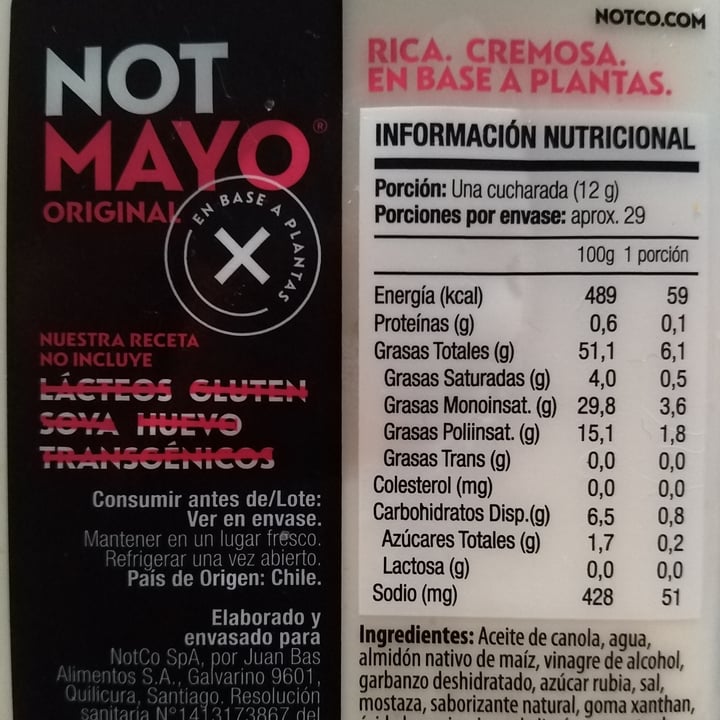 photo of NotCo Not Mayo Alho  shared by @nattshippie on  27 May 2022 - review