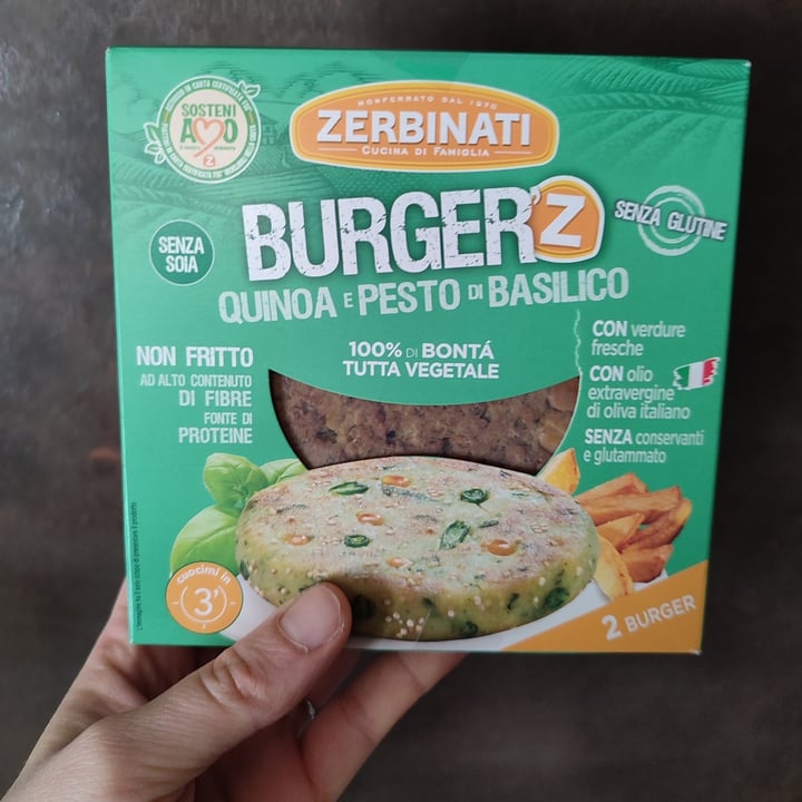 photo of Zerbinati Burger Quinoa E Pesto Di Basilico shared by @guancine on  15 Apr 2022 - review