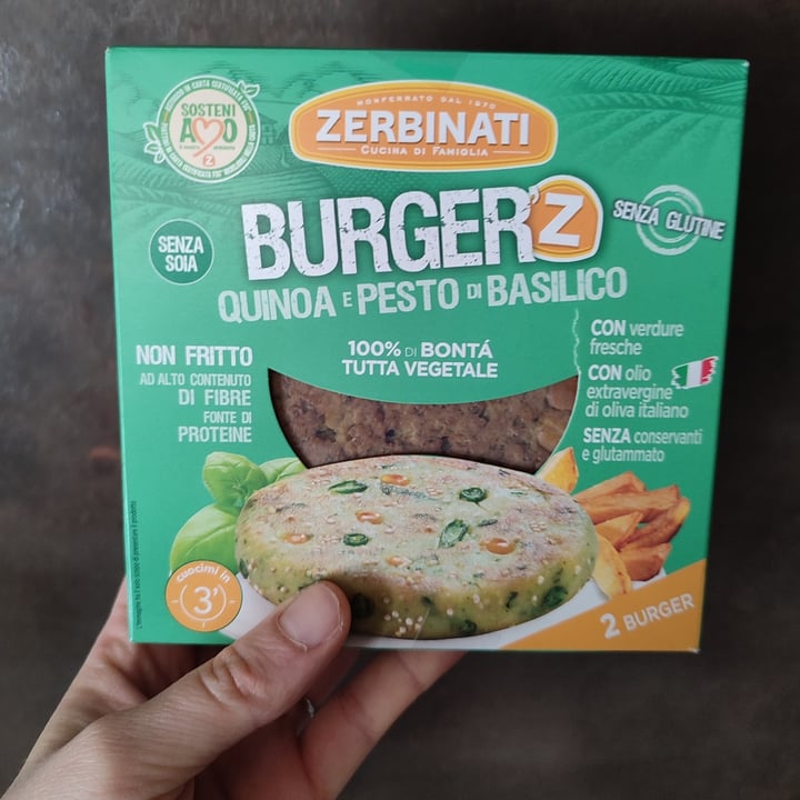 photo of Zerbinati Burger Quinoa E Pesto Di Basilico shared by @guancine on  15 Apr 2022 - review