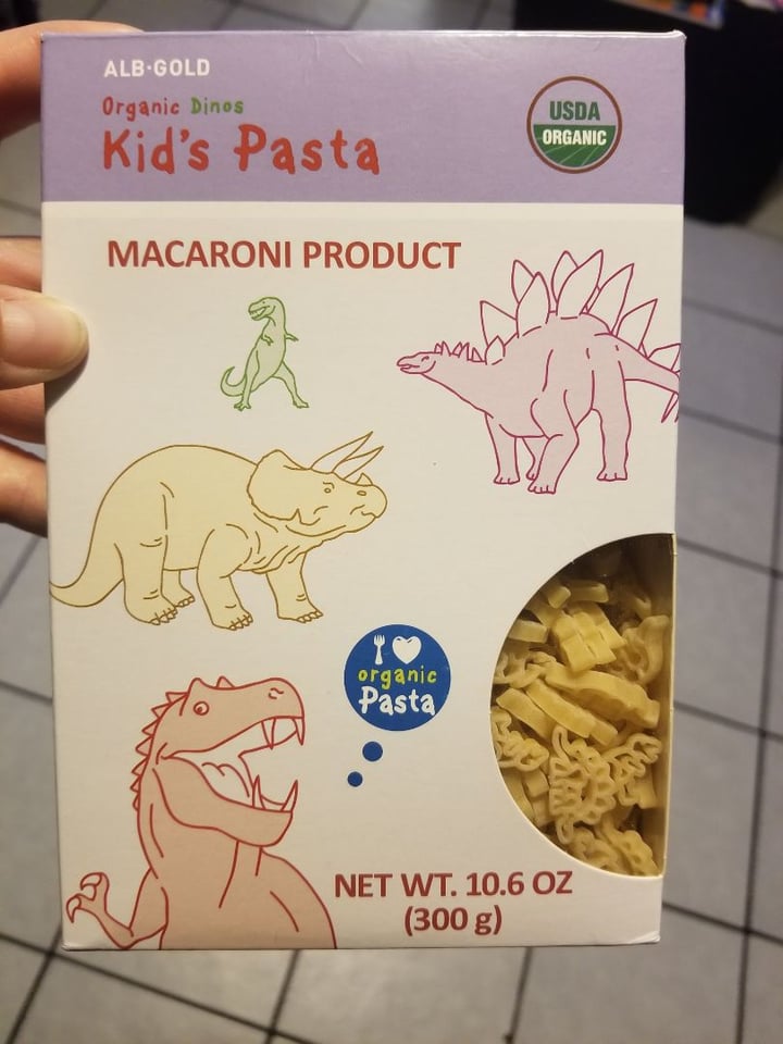 photo of Alb Gold Organic Kid's Pasta- Dino shapes shared by @soberveganvan on  22 Jan 2020 - review