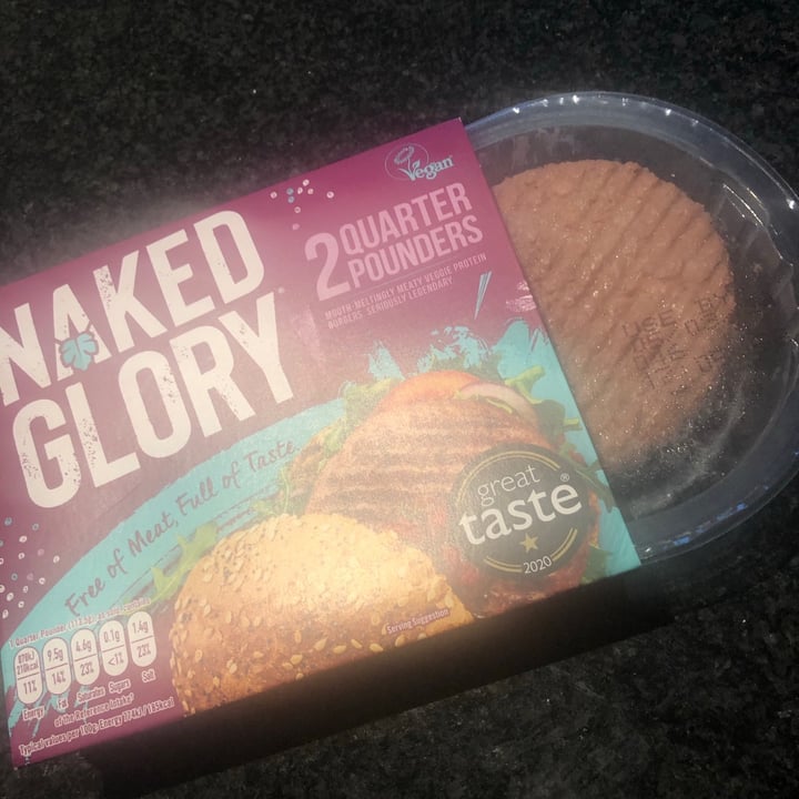 photo of Naked Glory Quarter Pounders shared by @trdoesvegan on  23 Feb 2021 - review