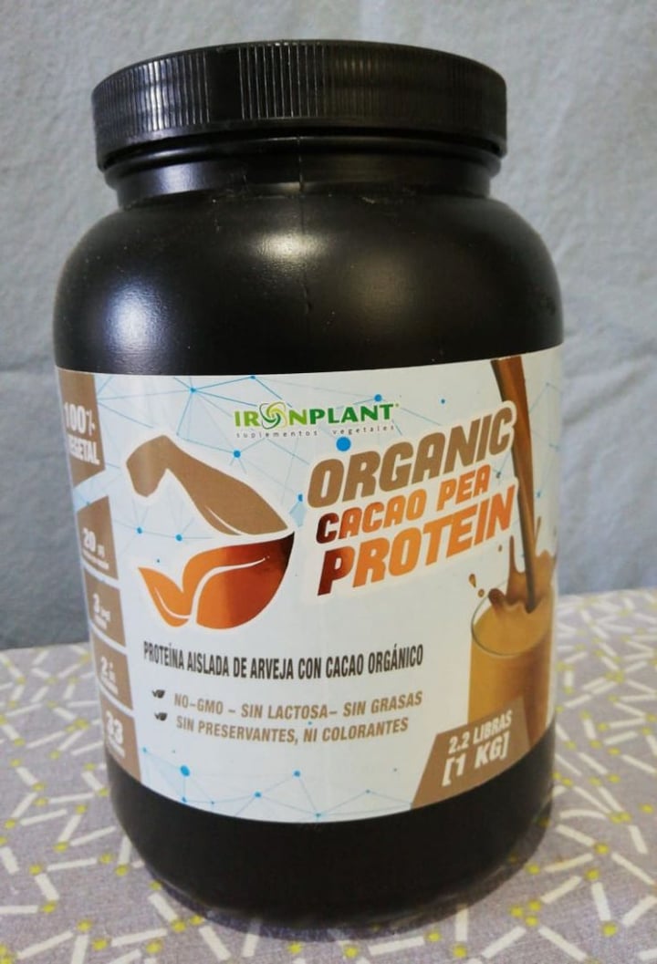 photo of Ironplant Proteína orgánica de arverja con cacao orgánico. shared by @ingridjara on  28 Feb 2020 - review